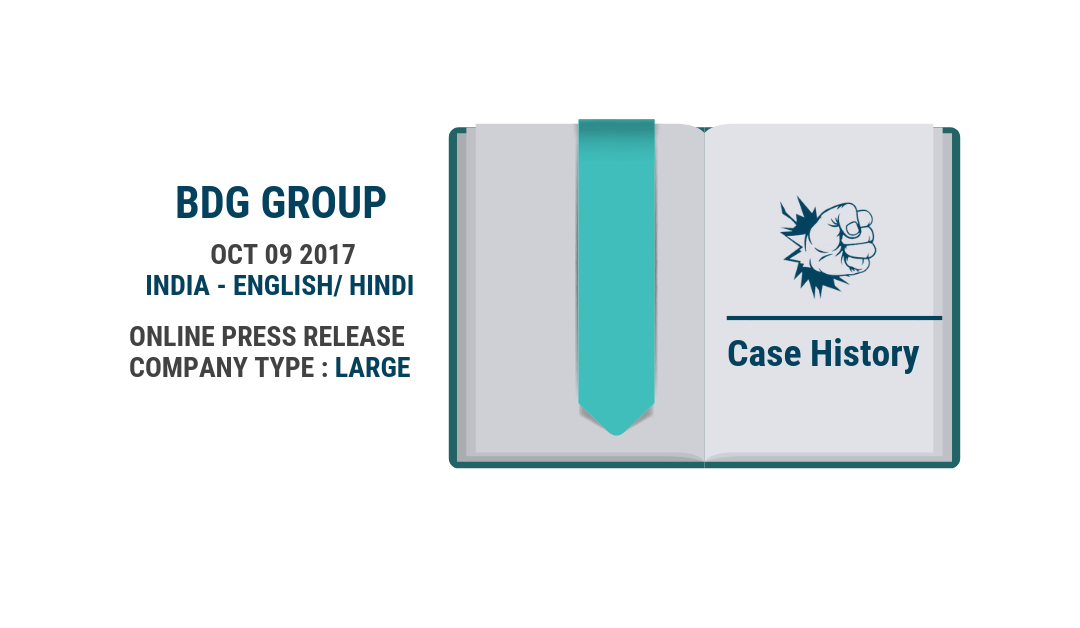 PR Case History – BDG Group