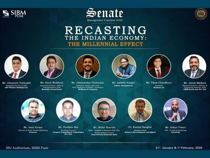 SIBM Pune’s Senate 2020 – ‘Recasting the Indian Economy: The Millennial Effect’