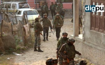 In Pics: Two LeT militants killed, one surrenders in J&K’s Pampore